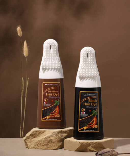 Ginseng Extract Comb Hair Dye Color In Black/Brown