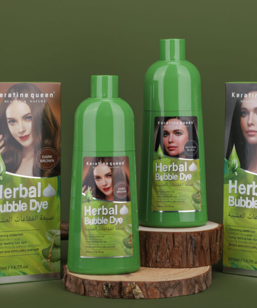 Aloe Vera Extract Bubble Hair Dye Shampoo Color In Black/Brown