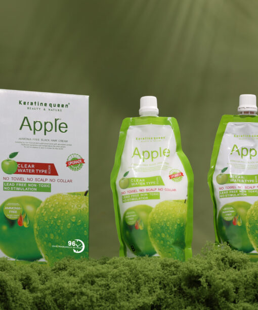 500ml * 2 Apple Hair Dye Cream Color In Black/Brown