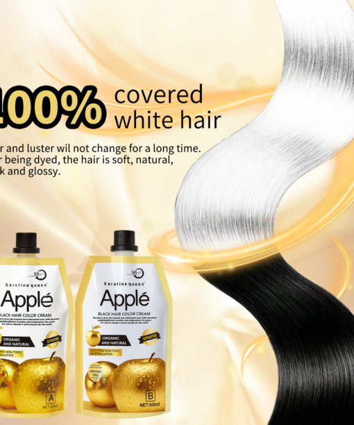 Alternative view of Gold Apple Hair Dye Cream Color In Black