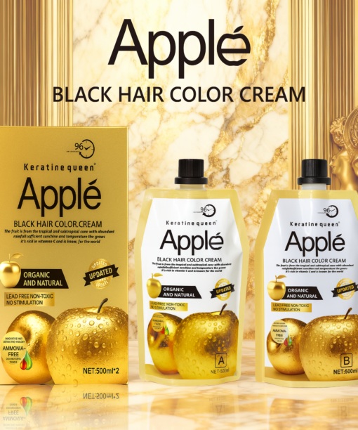Gold Apple Hair Dye Cream Color In Black